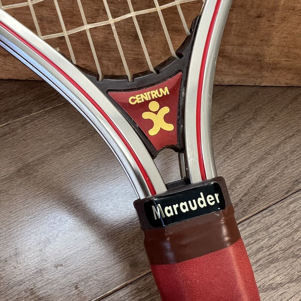 Vintage Centrum Marauder Racketball Racket Leather‎ Nylon - Picture 2 of 10